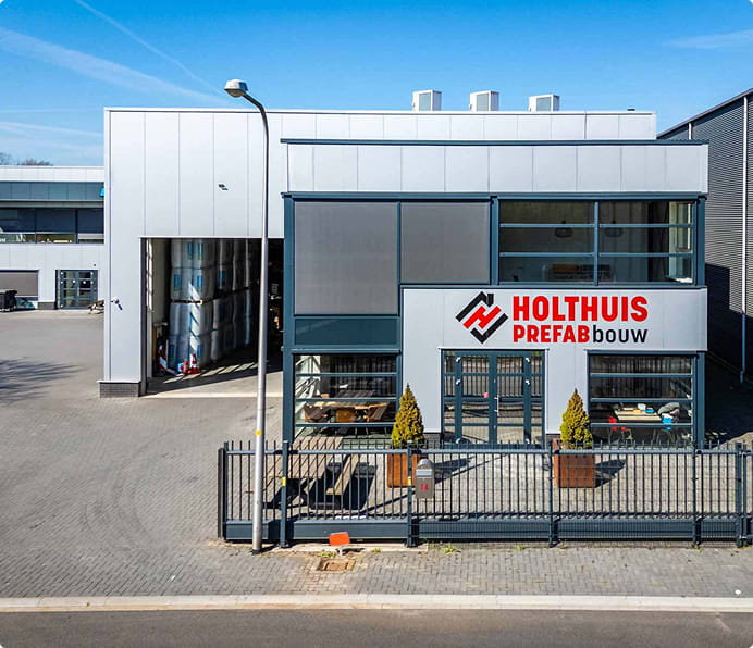 Het bedrijfspand van Holthuis Prefab
